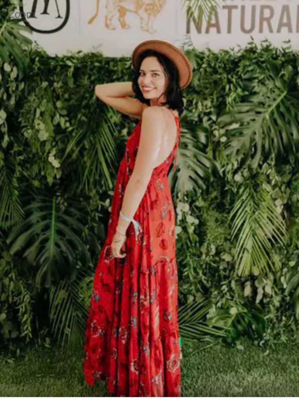 Free People Red Floral Maxi Dress - M - Gives great side-boob! 😉